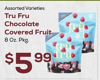 DeCicco & Sons Tru fru chocolate covered fruit offer