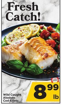 Weis Markets Wild caught alaskan cod fillets offer