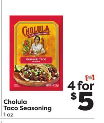 Weis Markets Cholula taco seasoning offer