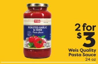 Weis Markets Weis quality pasta sauce offer
