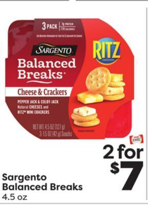 Weis Markets Sargento balanced breaks offer