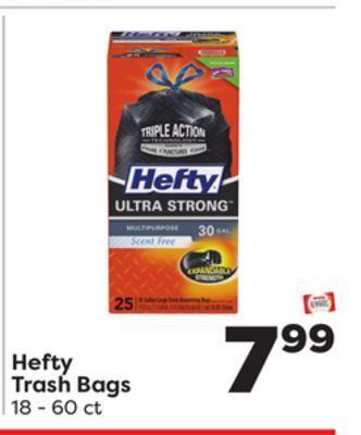 Weis Markets Hefty trash bags offer
