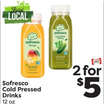 Weis Markets Sofresco cold pressed drinks offer