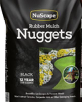 Lowe's 0.8-cu ft rubber mulch nuggets offer
