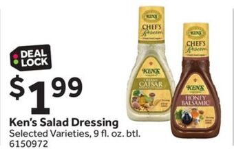 Stop&Shop Ken's salad dressing offer