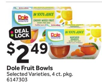 Stop&Shop Dole fruit bowls offer