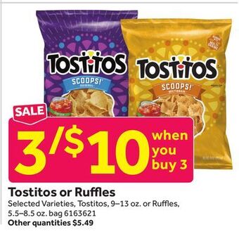 Stop&Shop Tostitos or ruffles offer