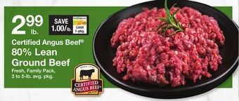 The Fresh Grocer 80% lean ground beef offer