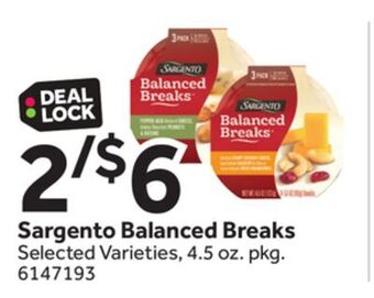 Stop&Shop Sargento balanced breaks offer