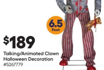 Lowe's Talking/animated clown halloween decoration offer