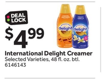 Stop&Shop International delight creamer offer