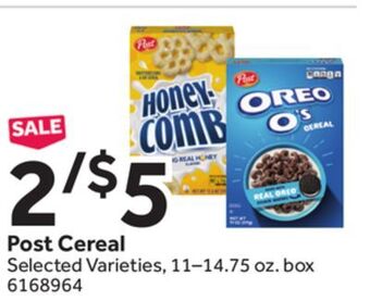 Stop&Shop Post cereal offer