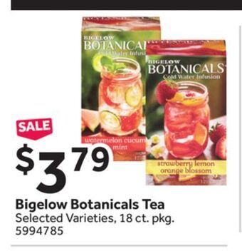 Stop&Shop Bigelow botanicals tea offer