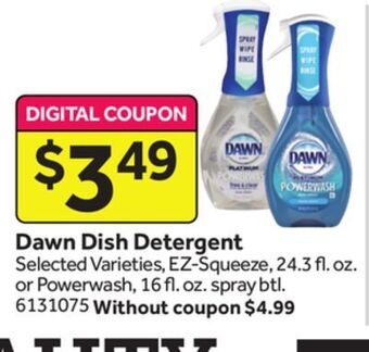 Stop&Shop Dawn dish detergent offer