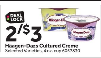 Stop&Shop Häagen-dazs cultured creme offer