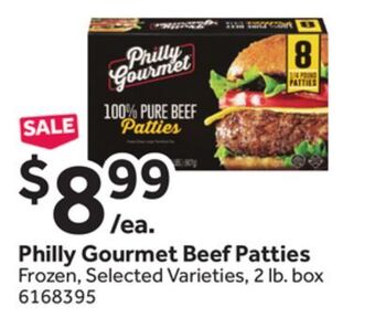 Stop&Shop Philly gourmet beef patties offer