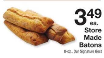 The Fresh Grocer Store made batons offer