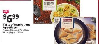 Stop&Shop Taste of inspirations appetizers offer