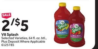Stop&Shop V8 splash offer