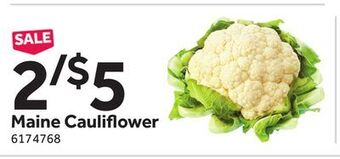 Stop&Shop Maine cauliflower offer