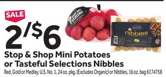 Stop&Shop Stop & shop mini potatoes or tasteful selections nibbles offer