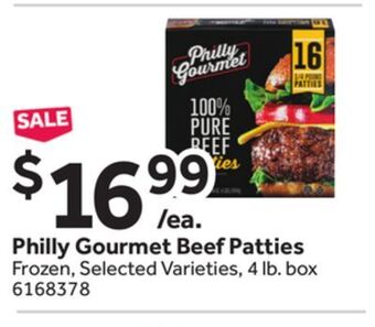 Stop&Shop Philly gourmet beef patties offer