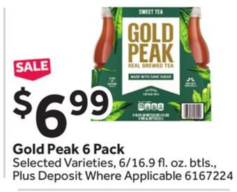 Stop&Shop Gold peak 6 pack offer