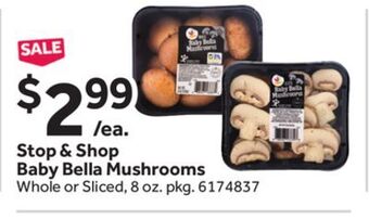 Stop&Shop Stop & shop baby bella mushrooms offer