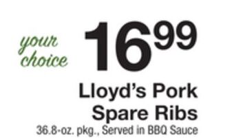 The Fresh Grocer Pork spare ribs offer