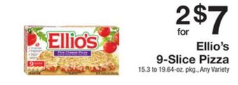 The Fresh Grocer 9-slice pizza offer