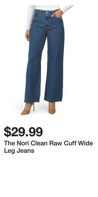 TJ Maxx The nori clean raw cuff wide leg jeans offer
