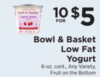 ShopRite Low fat yogurt offer