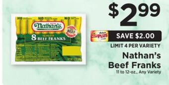 ShopRite Beef franks offer