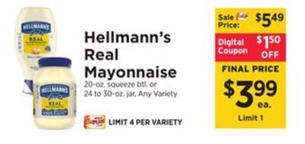 ShopRite Real mayonnaise offer