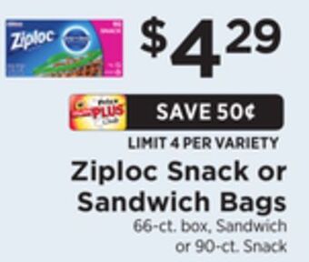 ShopRite Snack or sandwich bags offer