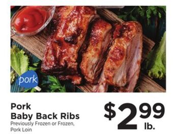 ShopRite Pork baby back ribs offer