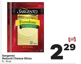 Weis Markets Sargento natural cheese slices offer