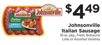 ShopRite Italian sausage offer