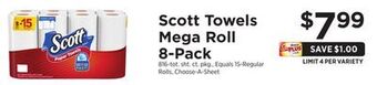 ShopRite Towels mega roll 8-pack offer