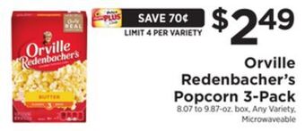 ShopRite Popcorn 3-pack offer
