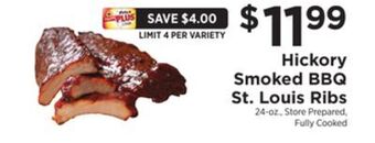 ShopRite Hickory smoked bbq st. louis ribs offer