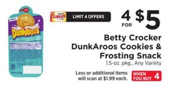 ShopRite Dunkaroos cookies & frosting snack offer