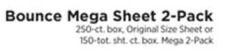 ShopRite Mega sheet 2-pack offer