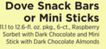 ShopRite Snack bars or mini sticks offer