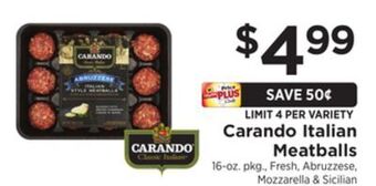 ShopRite Italian meatballs offer