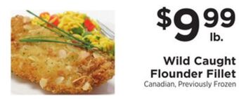ShopRite Wild caught flounder fillet offer