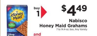 ShopRite Honey maid grahams offer