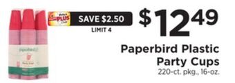 ShopRite Plastic party cups offer