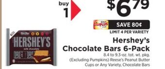 ShopRite Chocolate bars 6-pack offer