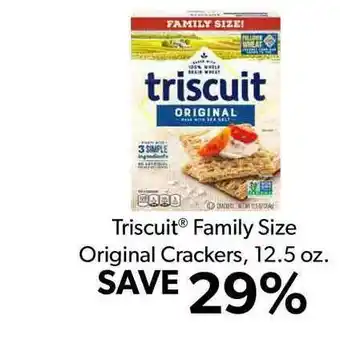 Commissary Triscuit® Family Size Original Crackers, 12.5 Oz. offer